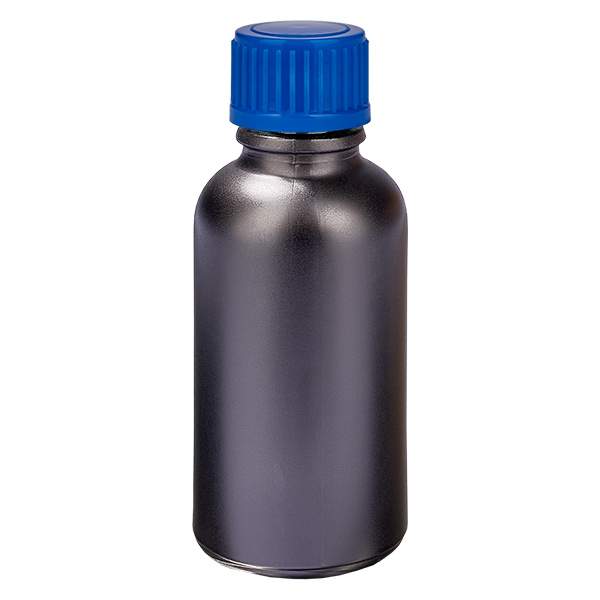30ml Flasche 11mm Schraubverschluss blau Standard BlackLine UT18/30 30ml Flasche 11mm Schraubverschluss blau Standard BlackLine UT18/30