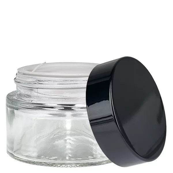 Glastiegel 30ml klar mit Einlegedeckel UNiTWIST Glastiegel 30ml klar mit Einlegedeckel UNiTWIST