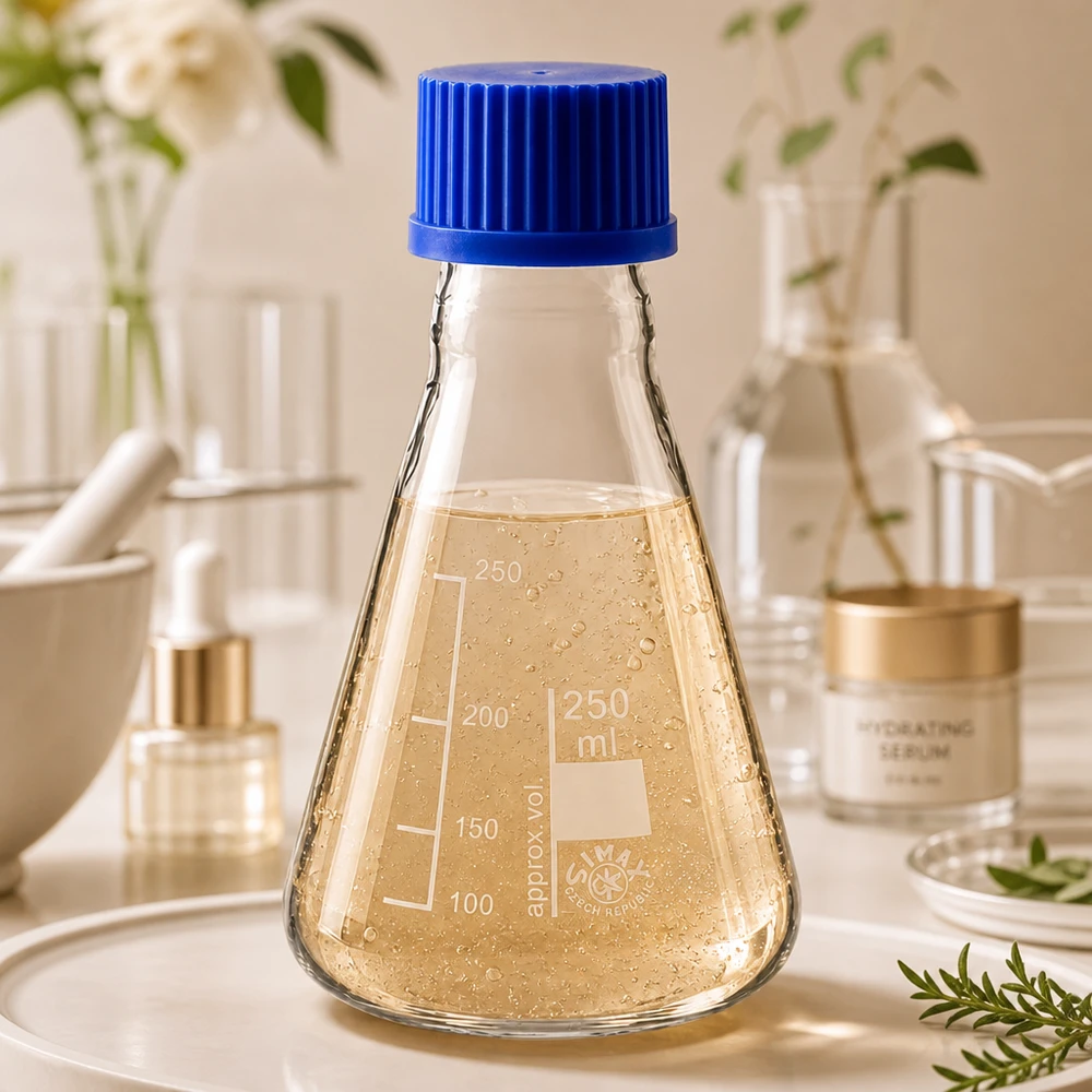 Erlenmeyerkolben 250ml mit Schraubkappe Erlenmeyerkolben 250ml mit rutschfester Basis und sicherem Verschluss für Laborarbeiten