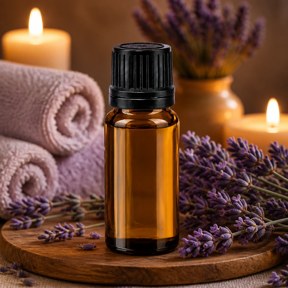 Kompakte braune Glasflasche mit 1mm Tropfeinsatz ideal für Aromatherapie und Naturkosmetik