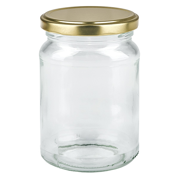 205ml Rundglas mit BasicSeal Deckel gold UNiTWIST