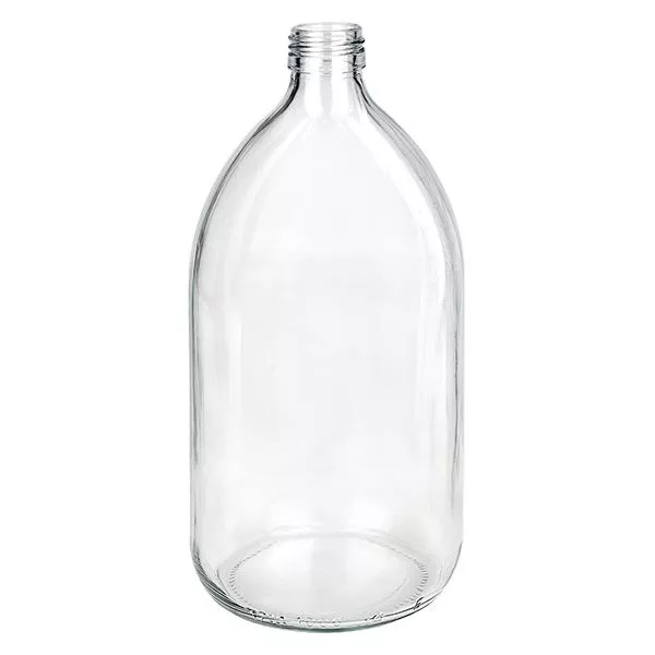 1000ml Medizinflasche klar, ohne Verschluss PP28 ApoGlas 1000ml Medizinflasche klar, ohne Verschluss PP28 ApoGlas