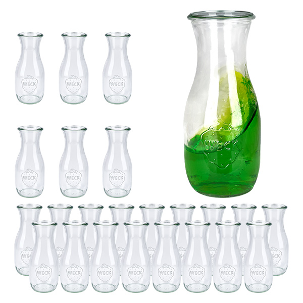 24er Set Weck Gläser 530ml Saftflasche