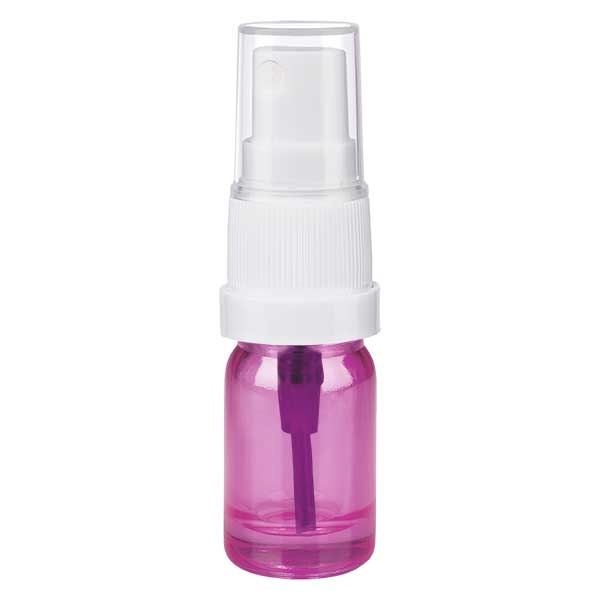 5ml Sprayflasche weiss/transparent Standard PurpleLine UT18/5