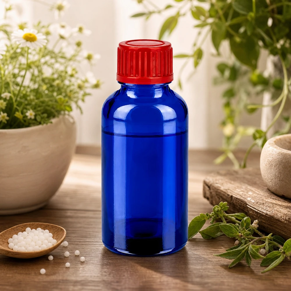 30ml Medizinflasche aus hitzebeständigem Borosilikatglas mit auslaufsicherem Verschluss