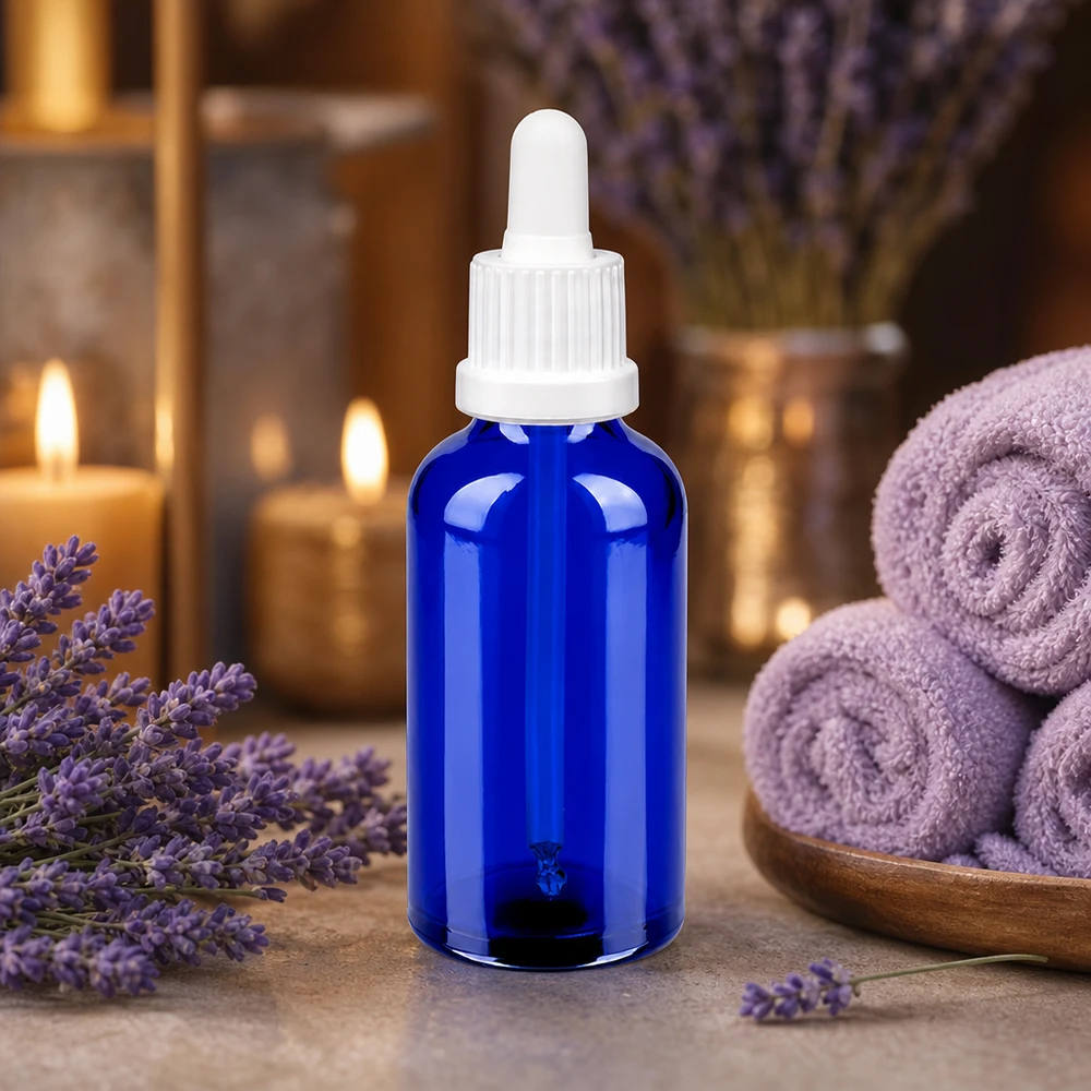 50ml Apothekerflasche mit Pipette OV BlueLine UT18/50 für professionelle Anwendungen