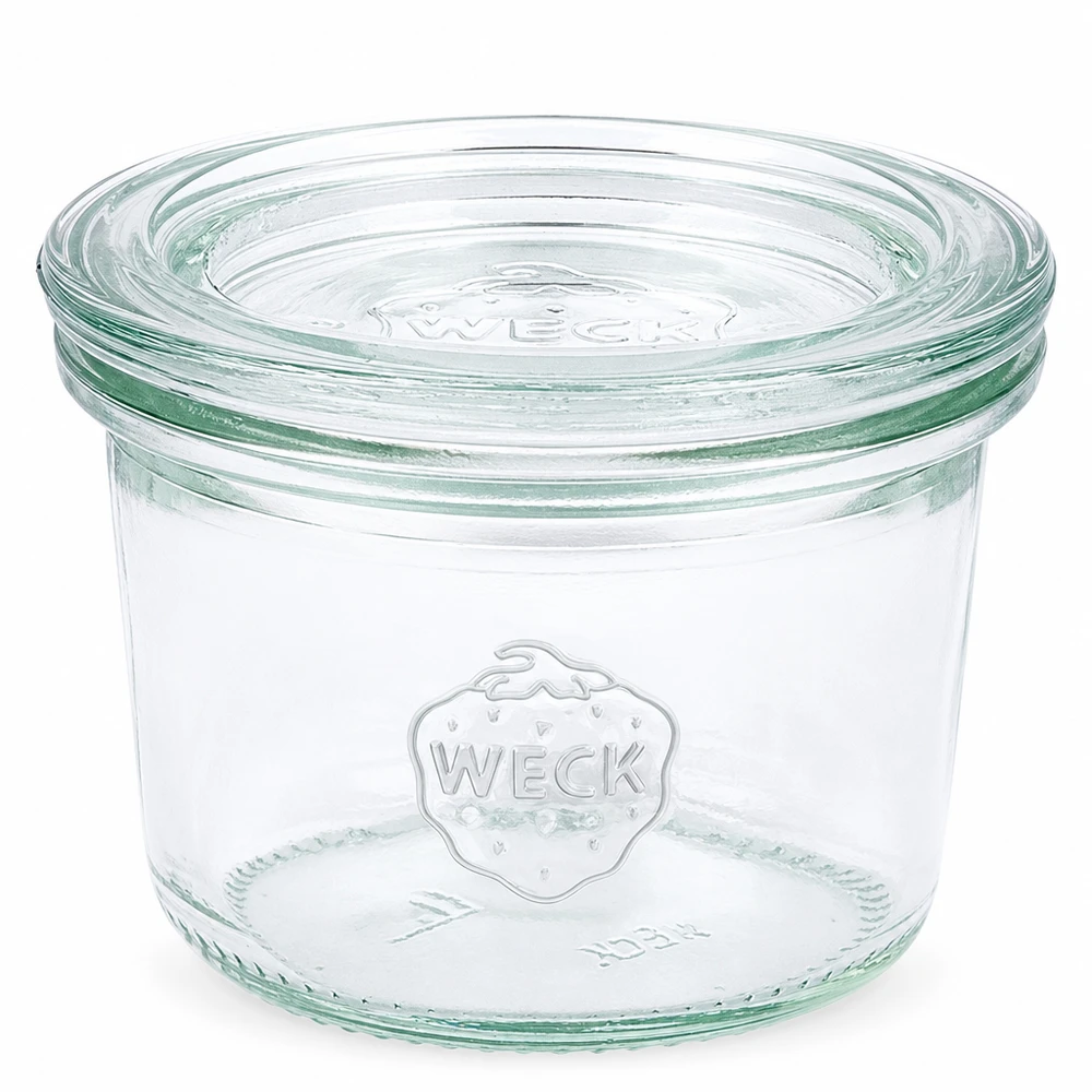 80ml Sturzglas mit Glasdeckel WECK RR60 80ml WECK Sturzglas RR60 mit Glasdeckel transparent für Einmachen und Aufbewahrung von Lebensmitteln