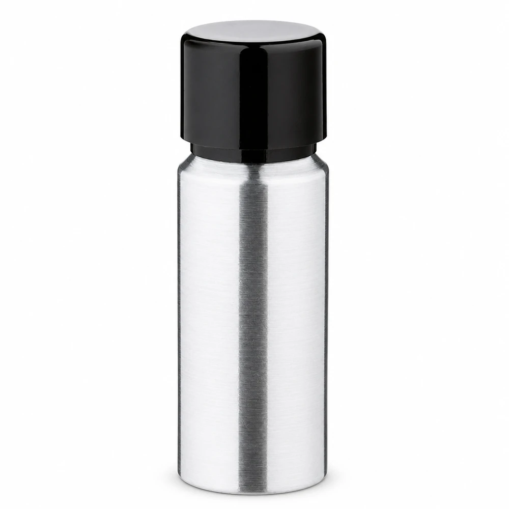 20ml geschliffene Aluflasche mit Schraubkappe