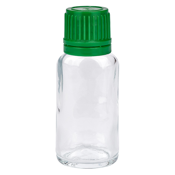 20ml Flasche 11mm Schraubverschluss grün Originalitätsverschluss ClearLine UT18/20 20ml Flasche 11mm Schraubverschluss grün Originalitätsverschluss ClearLine UT18/20