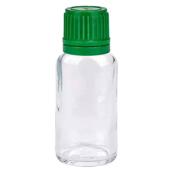 20ml Flasche 11mm Schraubverschluss grün Originalitätsverschluss ClearLine UT18/20 20ml Flasche 11mm Schraubverschluss grün Originalitätsverschluss ClearLine UT18/20