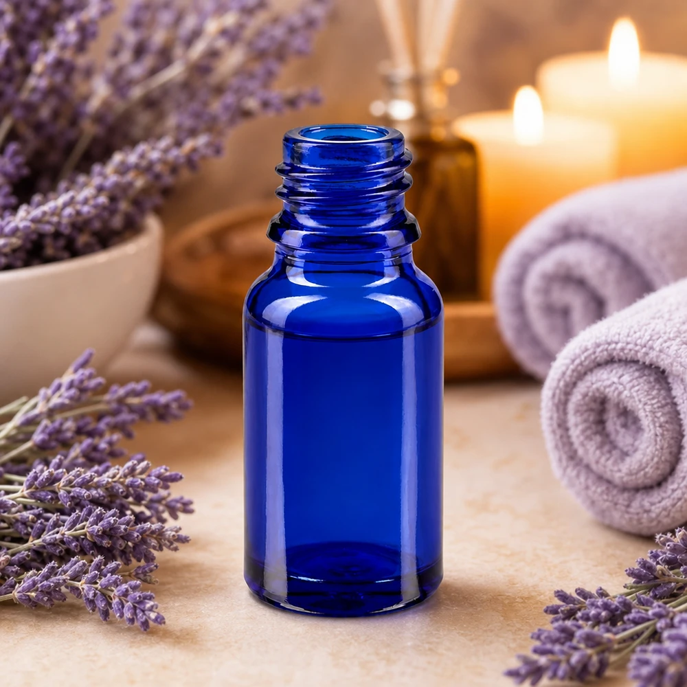 Tropfflasche 10ml DIN 18 BLAUGLAS Hochwertige 10ml Apothekenflasche blau für professionelle Aufbewahrung von Wirkstoffen