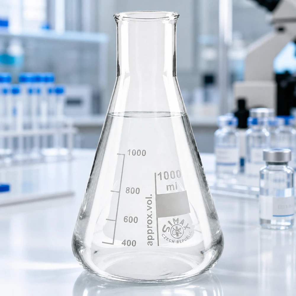 Erlenmeyerkolben 300ml Weithals Glaskolben 300ml Erlenmeyerform kristallklar - präzise Volumenmarkierung für genaue Messungen