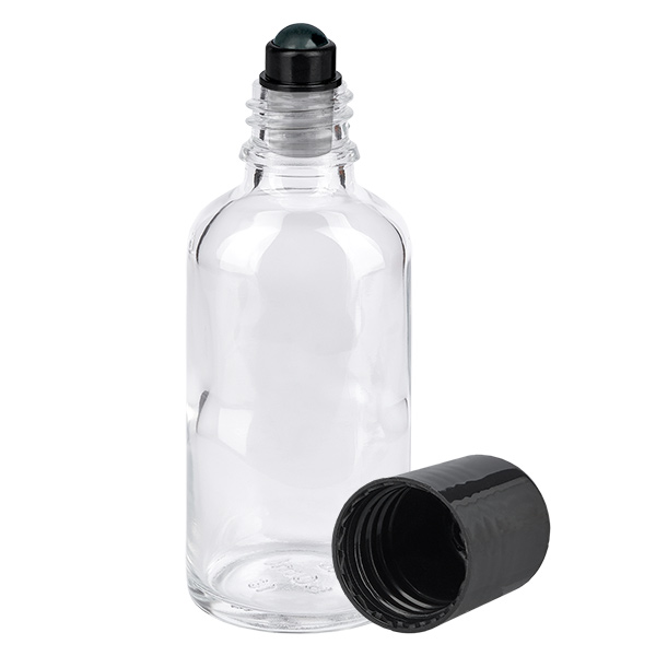 50ml Roll-On Flasche schwarz Standardverschluss ClearLine UT18/50