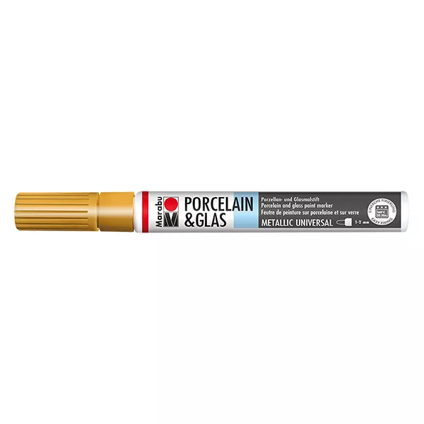 Malstift Gold 1-2mm für Glas/Porzellan Malstift Gold 1-2mm für Glas/Porzellan