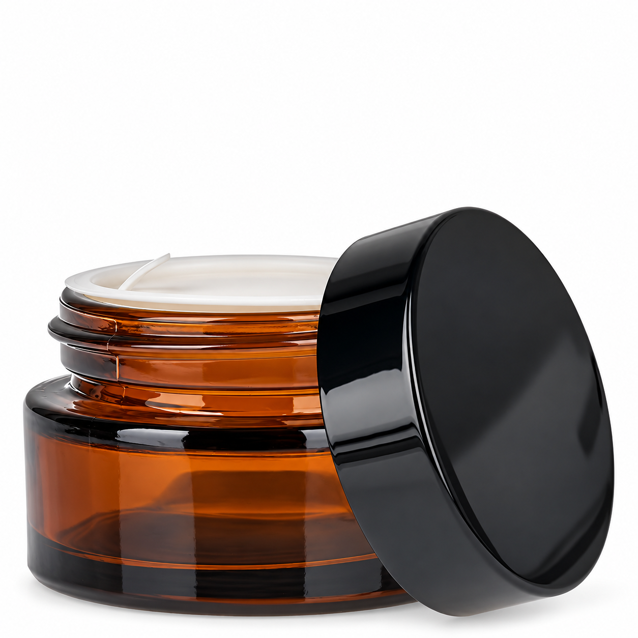 Glastiegel 20ml braun mit Einlegedeckel UNiTWIST – qualitätsoptimiertes Produktfoto