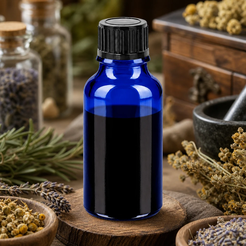 20ml BlueLine Flasche UT18/20 mit chemieresistentem Glas für aggressive Flüssigkeiten geeignet
