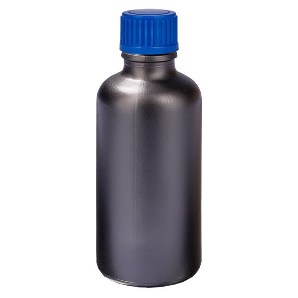 50ml Flasche 11mm Schraubverschluss blau Standard BlackLine UT18/50