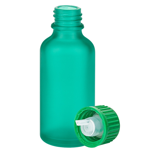 50ml Tropfflasche 0.8mm grün Standardverschluss GreenLine UT18/50