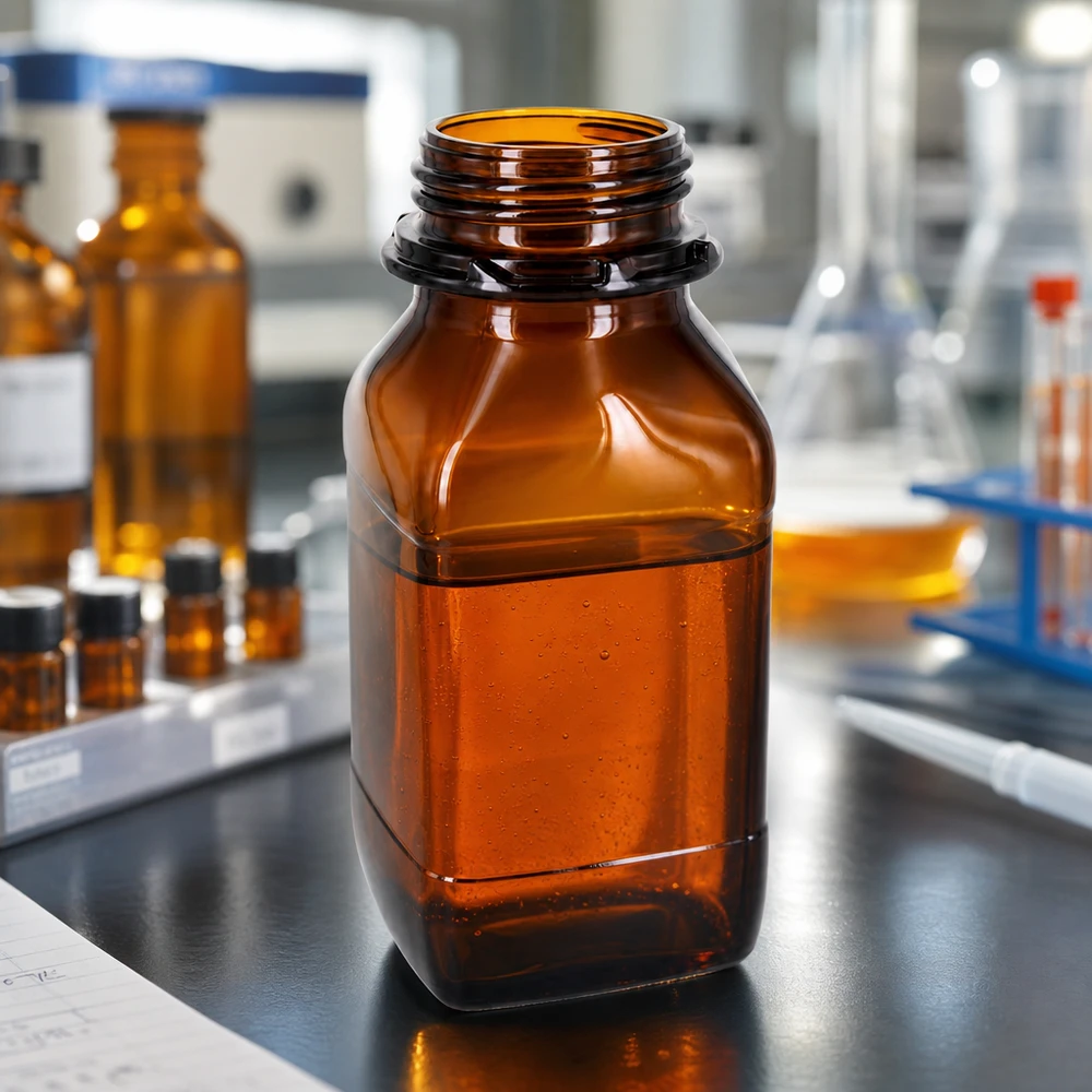 500ml Weithalsflasche für Chemikalien mit ergonomischem Design und rutschfester Oberfläche