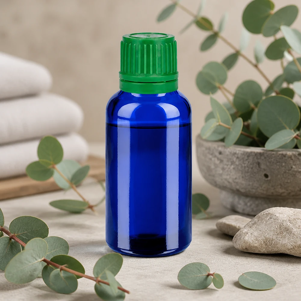 30ml Flasche 11mm Schraubverschluss grün Originalitätsverschluss BlueLine UT18/30 30ml Glasflasche mit UT18/30 Standardgewinde kompatibel für verschiedene Verschlussarten