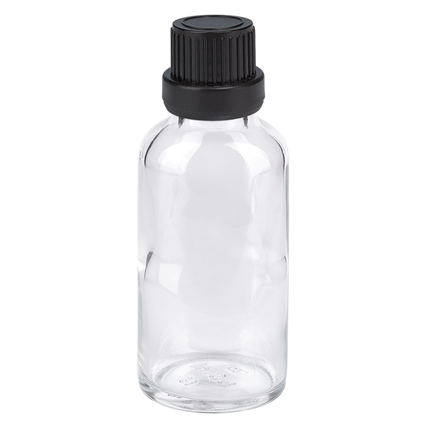 30ml Flasche 11mm Schraubverschluss schwarz Originalitätsverschluss ClearLine UT18/30 30ml Flasche 11mm Schraubverschluss schwarz Originalitätsverschluss ClearLine UT18/30