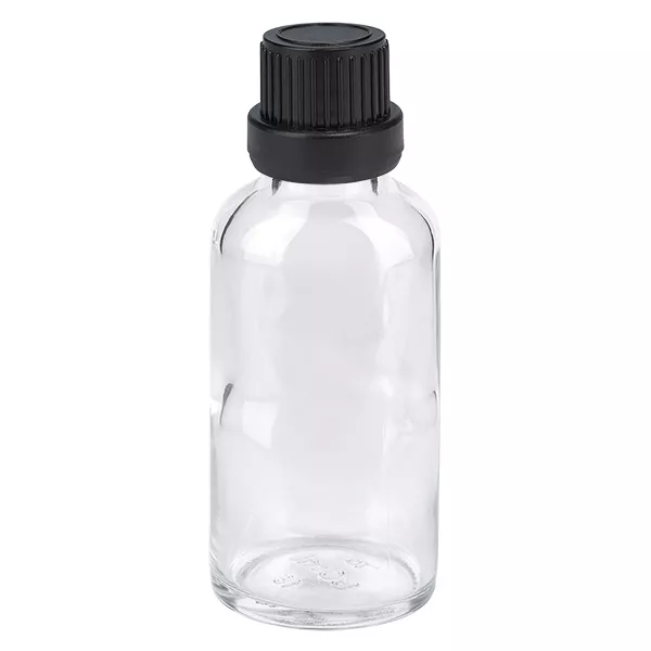 30ml Flasche 11mm Schraubverschluss schwarz Originalitätsverschluss ClearLine UT18/30