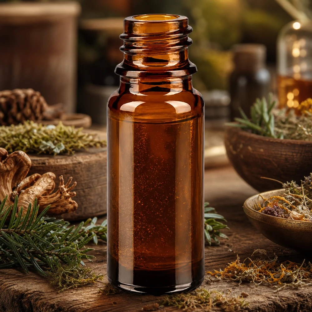Tropfflasche 10 ml DIN 18 aus Braunglas ApoGlas Apothekenflasche 10ml mit dickwandigem braunem Glas für sichere Aufbewahrung von Essenzen