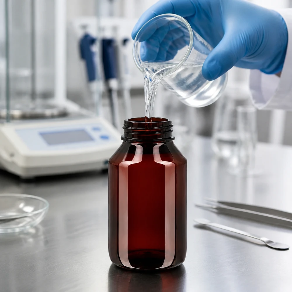 Dichte 50ml PET Flasche mit grünem Verschluss zum sicheren Transport flüssiger Laborproben