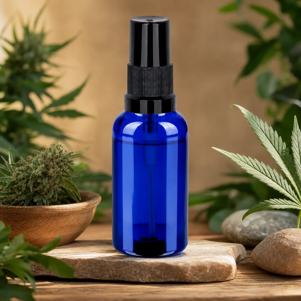 30ml Sprayflasche mit robustem schwarzem Pumpmechanismus für langlebige Nutzung