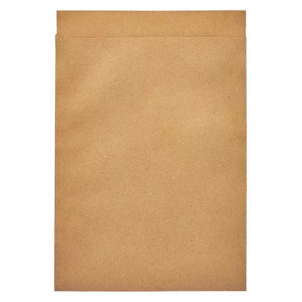 Flachbeutel braun (100er Pack) 162x230mm/50 g/m²