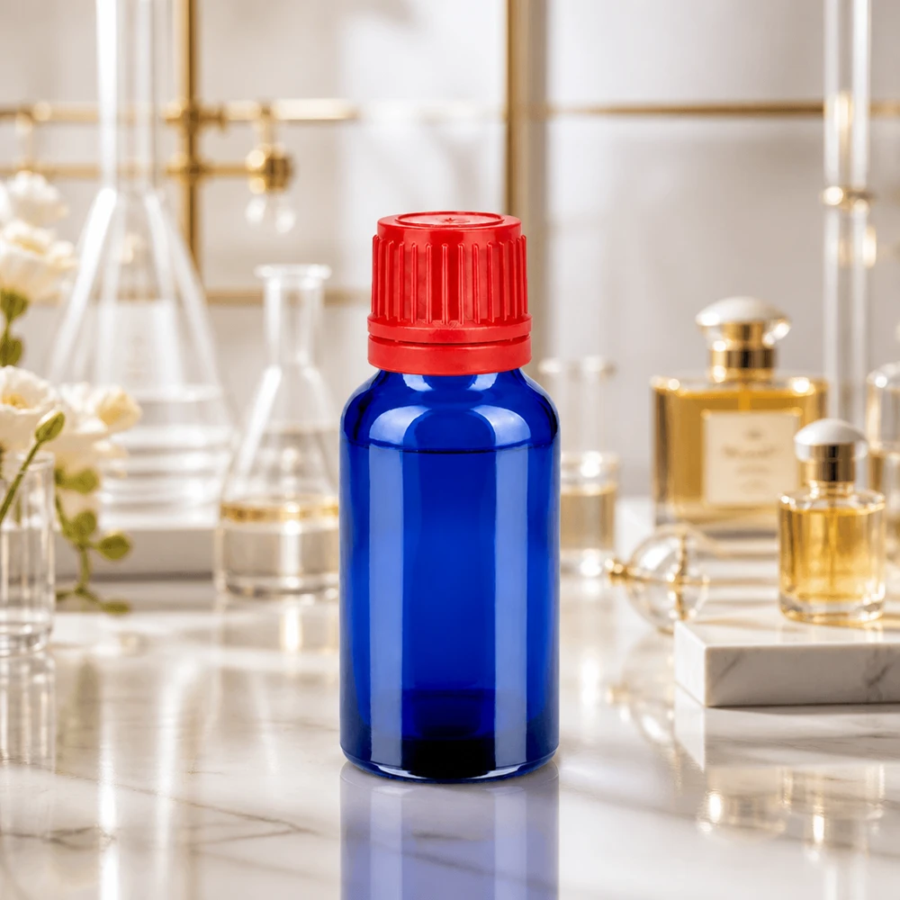 20ml Flasche 11mm Schraubverschluss rot Originalitätsverschluss BlueLine UT18/20