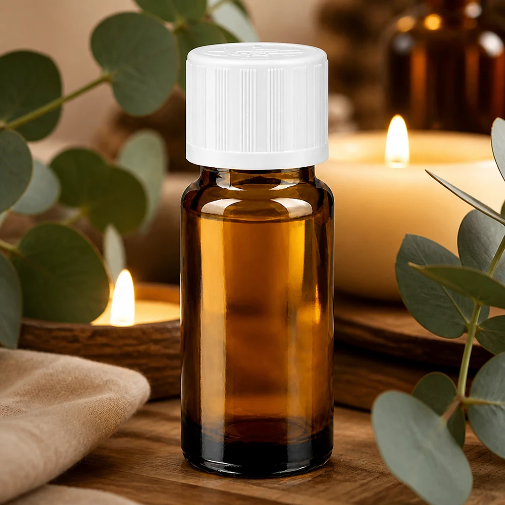 Apothekenflasche braun 10ml Tropfverschluss weiß Kindersicherung Standard Braune Minitropfflasche 10ml mit KiSi-Deckel weiß für Aromatherapie und Naturkosmetik