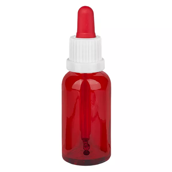 30ml Pipettenflasche weiss/rot Originalitätsversschluss RedLine UT18/30