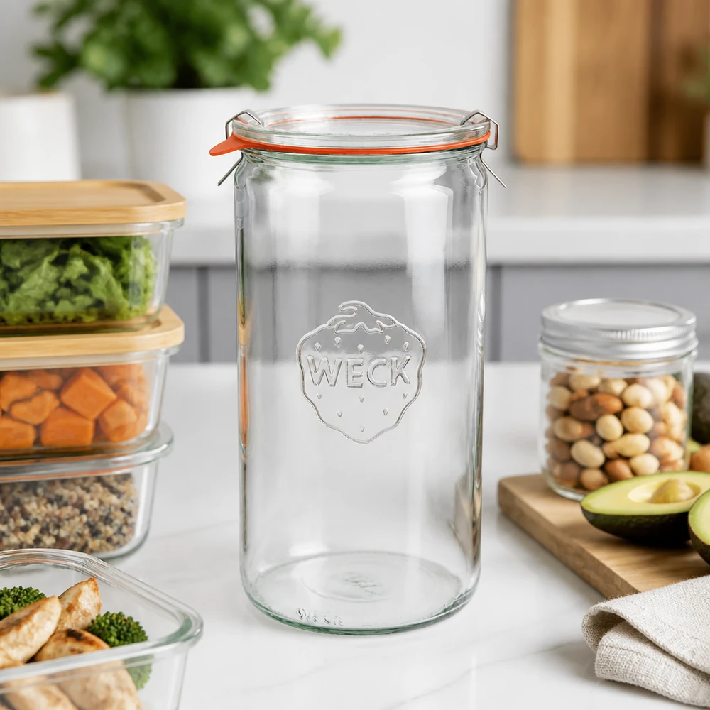 1590ml Zylinderglas komplett WECK RR100
