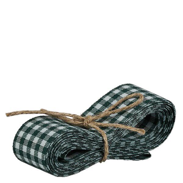 Stoffband grün/weiß zum Dekorieren 300cm