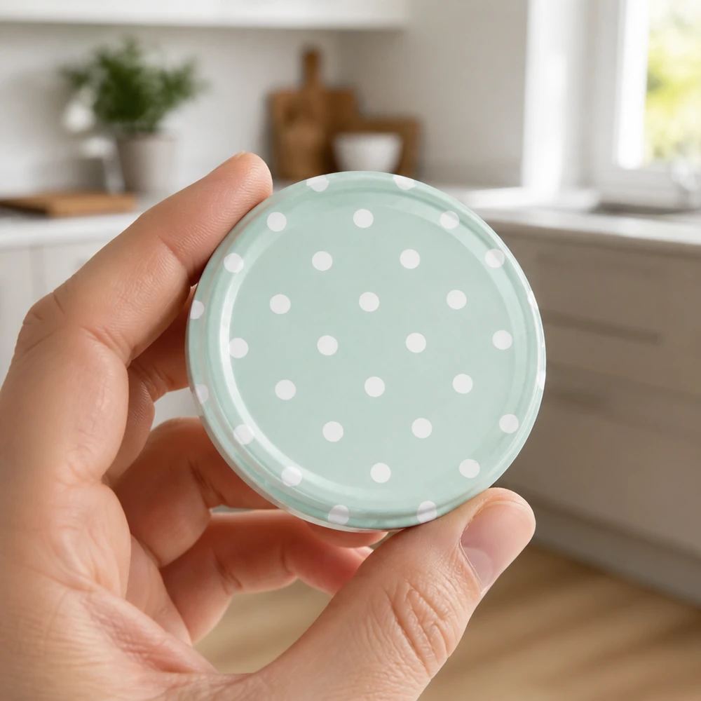 Gepunkteter Schraubdeckel mint 63mm TO63 UNiTWIST in Küchen Umgebung gehalten