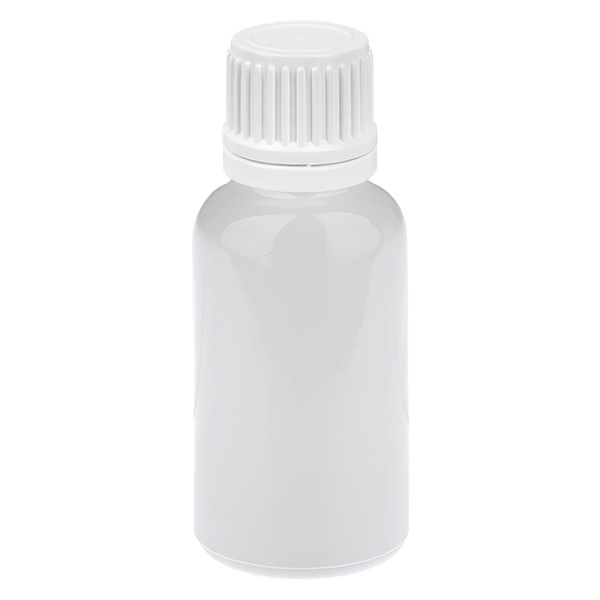 20ml Flasche 11mm Schraubverschluss weiß Originalitätsverschluss WhiteLine UT18/20