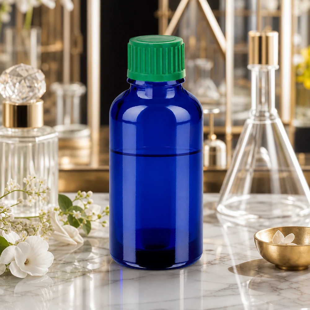 30ml Tropfflasche 0.8mm grün Standardverschluss BlueLine UT18/30 Vielseitige 30ml Tropfflasche für DIY-Kosmetik und pharmazeutische Anwendungen