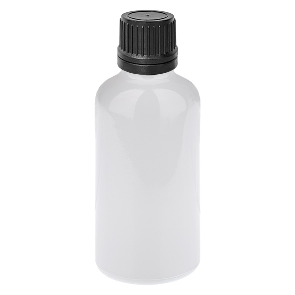 50ml Tropfflasche 1mm schwarz Originalitätsverschluss WhiteLine UT18/50
