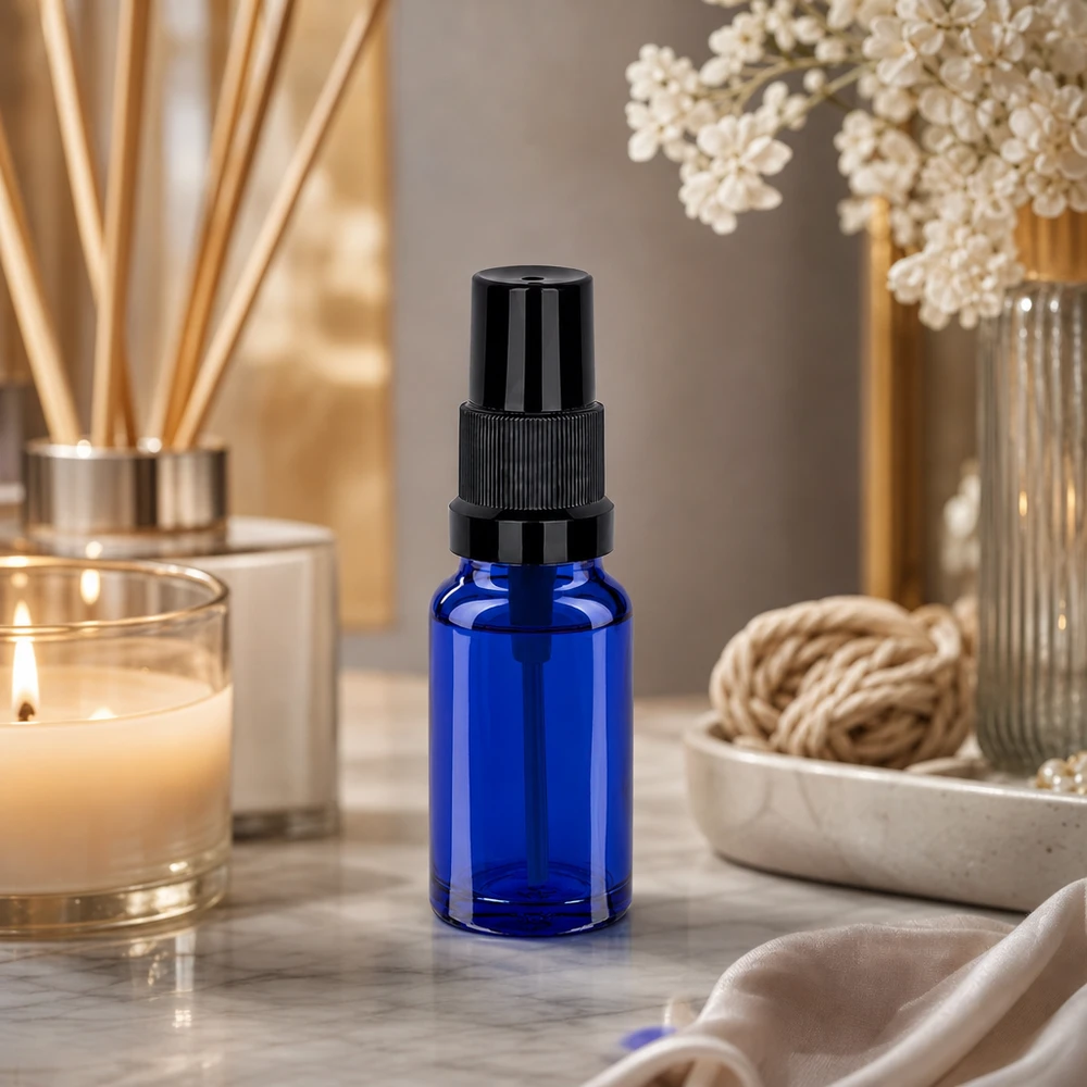 Vielseitige 10ml Sprayflasche STD BlueLine UT18/10 für Parfum Gesichtswasser und Raumspray