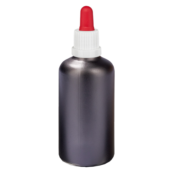 100ml Pipettenfla. weiß/rot Originalitätsverschluss BlackLine UT18/100 100ml Pipettenfla. weiß/rot Originalitätsverschluss BlackLine UT18/100