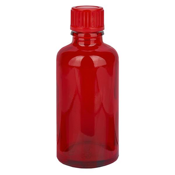 50ml Flasche 11mm Schraubverschluss rot Standard RedLine UT18/50 50ml Flasche 11mm Schraubverschluss rot Standard RedLine UT18/50