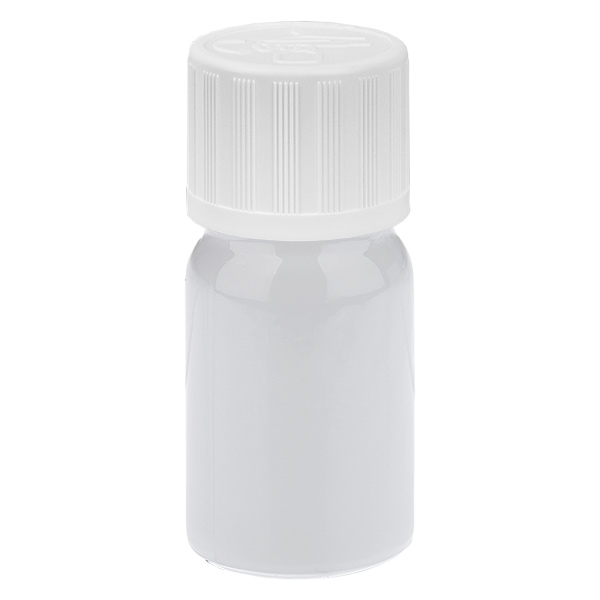 5ml Tropfflasche 1.2mm weiß Standardverschluss Kindersicherung WhiteLine UT18/5