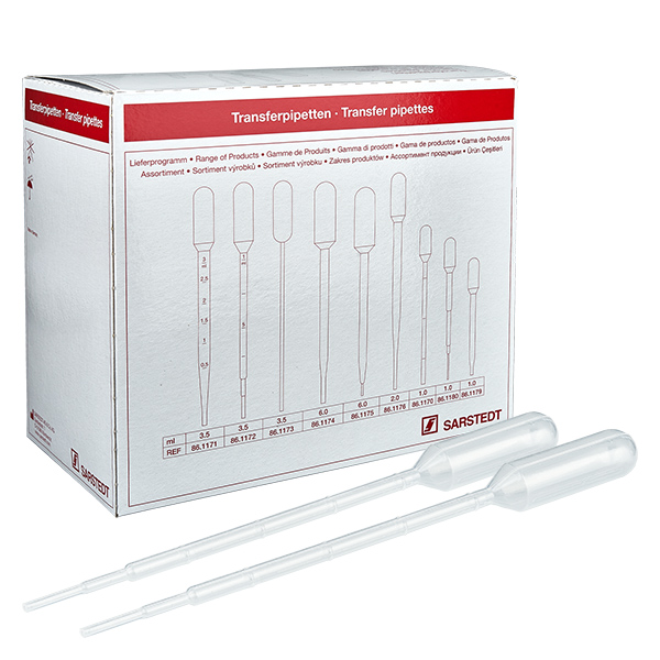 3.5ml Transferpipette (156x12.5mm) mit Graduierung 3.5ml Transferpipette (156x12.5mm) mit Graduierung