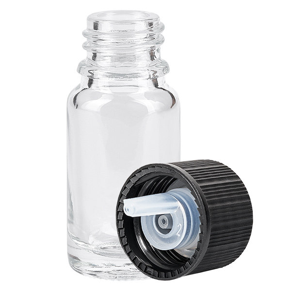 10ml Tropfflasche 1mm schwarz Standardverschluss ClearLine UT18/10 10ml Tropfflasche 1mm schwarz Standardverschluss ClearLine UT18/10