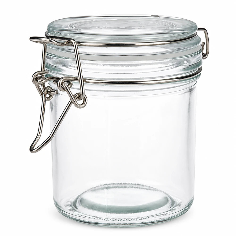 250ml Vorratsglas mit Silikonring und Bügelverschluss UNiTWIST Vielseitiges Aufbewahrungsglas 250ml mit Schnappverschluss für Marmelade Honig und mehr