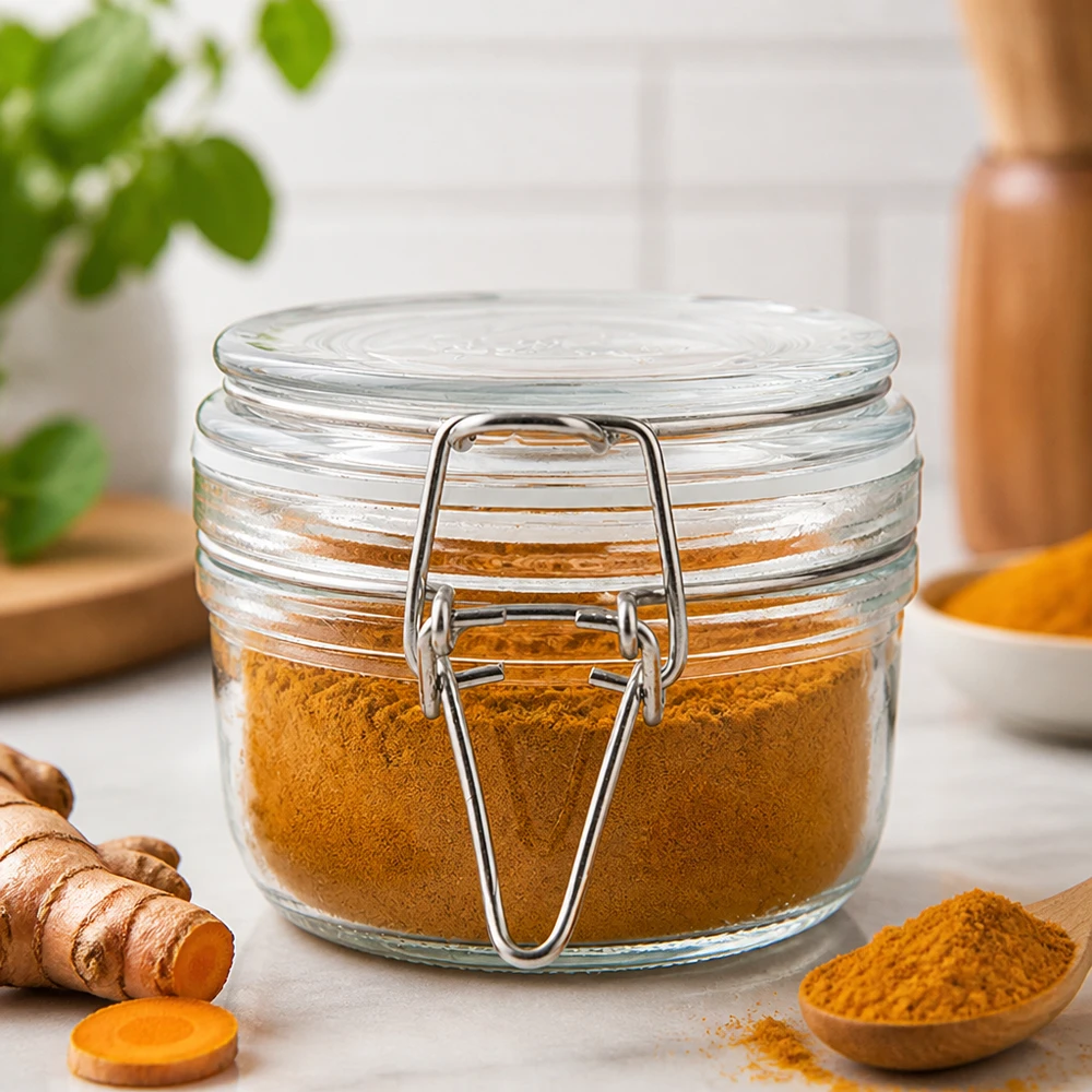 200ml Vorratsglas mit Silikonring und Bügelverschluss UNiTWIST Handliches 200ml Aufbewahrungsglas mit robustem Verschlusssystem für Trockenvorräte und Gewürzmischungen