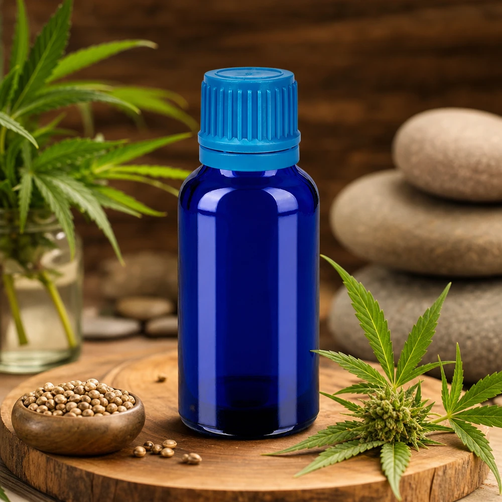 30ml Flasche 11mm Schraubverschluss blau Originalitätsverschluss BlueLine UT18/30 Handliche 30ml Blauglasflasche mit tropfsicherem Gewinde für Basteln und DIY-Projekte