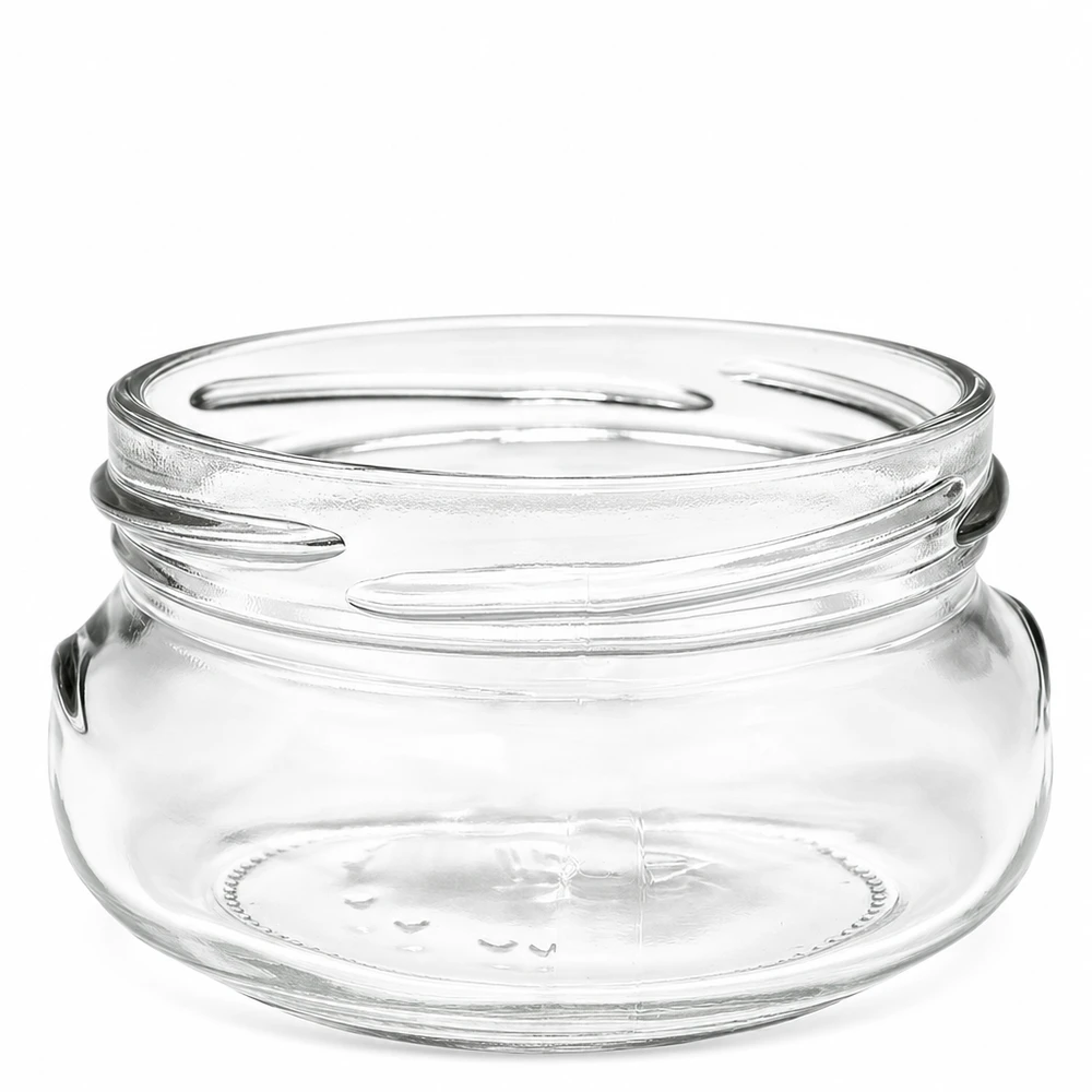 UNiTWIST Terrina120 Terrinenglas 120ml TO70 Schraubgewinde transparent leer ohne Deckel