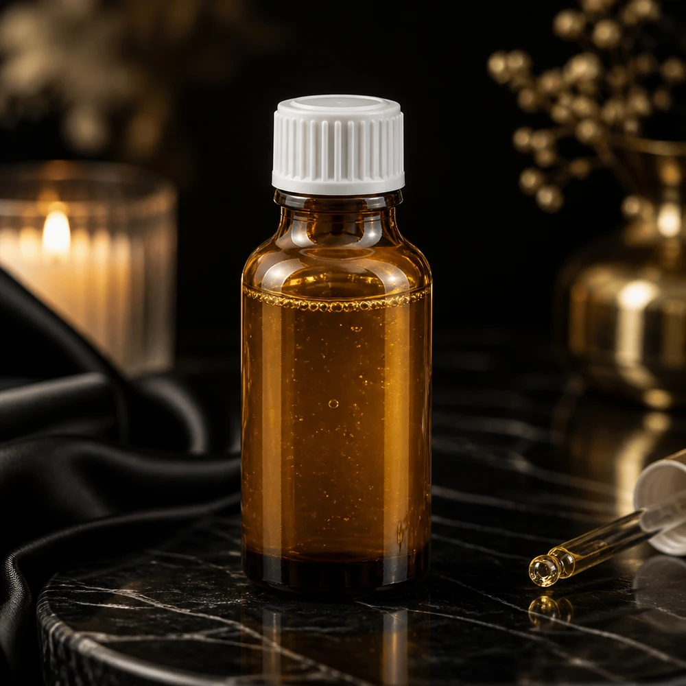 Apothekenflasche braun 20ml Tropfverschluss weiß 0.8mm Standard Elegante braune 20ml Tropfflasche mit weißem Verschluss für Serum und Öle